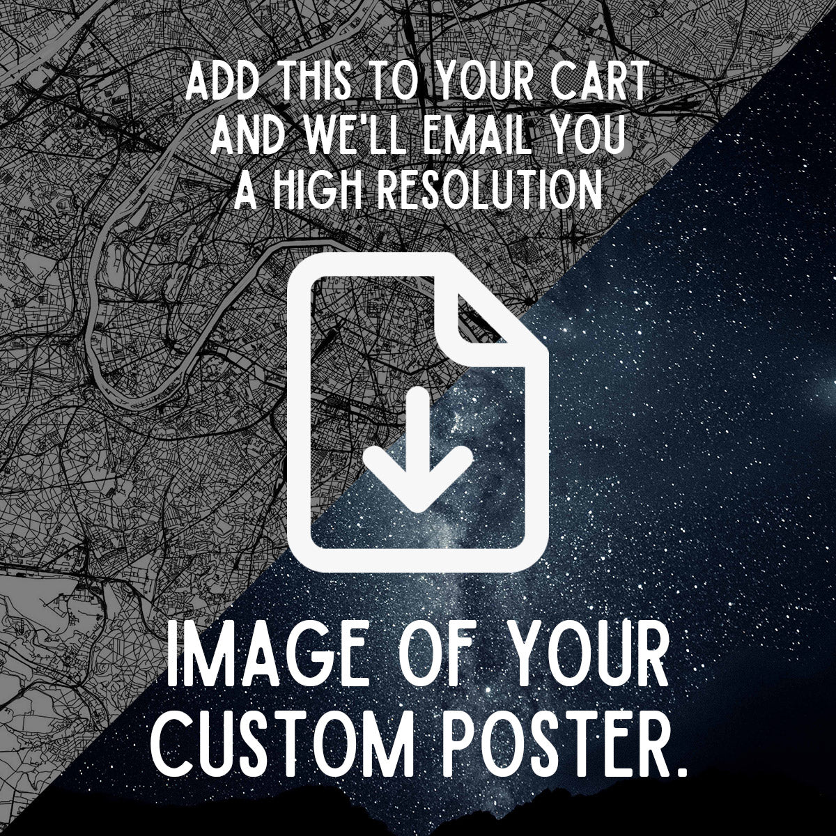 Digital Download of Your Custom Poster - Premium Custom Poster from City and Sky - Just $19.99! Shop now at City and Sky