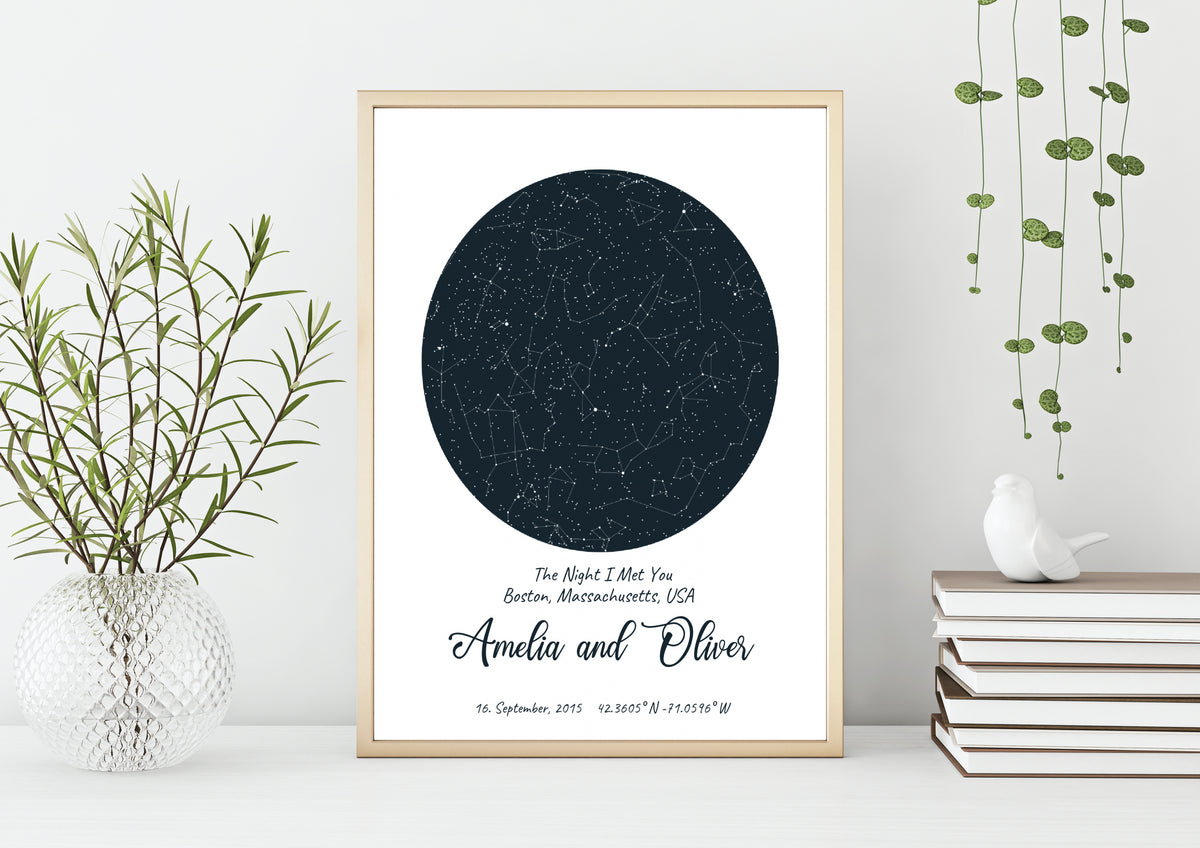 Wedding Star Map - Premium Customized Product from City and Sky - Just $39.95! Shop now at City and Sky